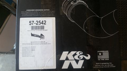 1992 Ford Bronco - Box for K&N Stage II Air Intake system, listing compatible Ford Bronco and F-Series models.