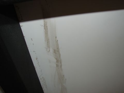 1973 Ford Ranchero - Close-up of an interior panel showing signs of wear and dirt accumulation.