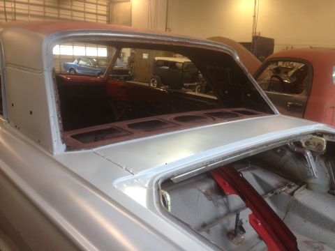 1964 Ford Fairlane - Interior view of a 1964 Ford Fairlane undergoing restoration work.