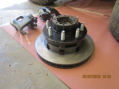 1986 Ford Bronco - rotors pressed onto hubs
