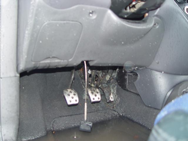 It burnt clear though the firewall