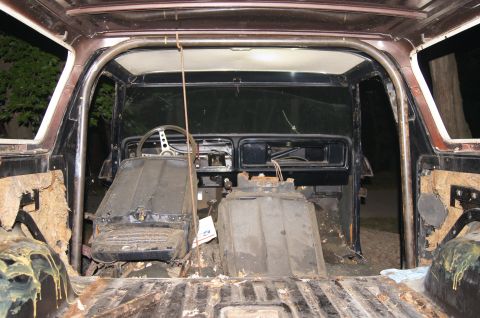 1979 Ford Bronco - Main hoop bent up and fits nice. Having the parts bronco next to the shop worked out great for fitting all the tubes. I must have had the t…