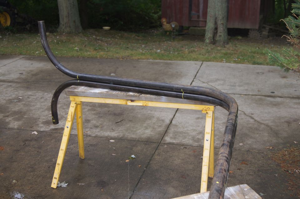 Side tubes bent up but need fit and notched.