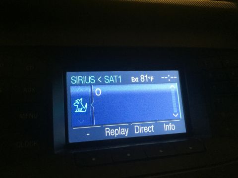 2013 Ford Taurus - SiriusXM button enabled, before swapping in the head unit (ACM).