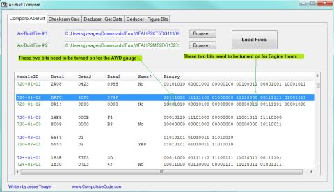2013 Ford Taurus - Shot of the bits that need to be changed, but this is pre-programed in FORscan. Some newer version of FORscan are missing the setting. 720-…