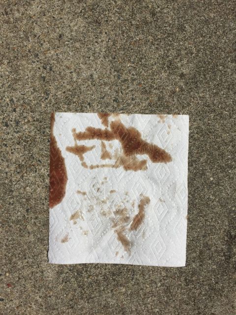 1989 Ford Bronco - this is the fluid from the transfer case. it looked more red when it was draining. the reason i checked the fluid color is because the outs…