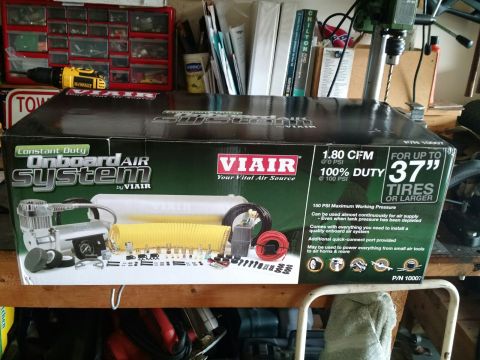1992 Ford Bronco - Box for a Viair Constant Duty Onboard Air System, designed for up to 37-inch tires.