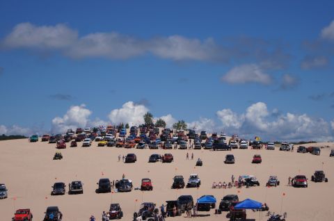 1979 Ford Bronco - Dune full of Broncos.