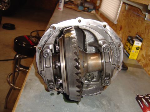 1978 Ford Bronco - Close-up view of a vehicle differential assembly, showing internal gears and bolted housing.