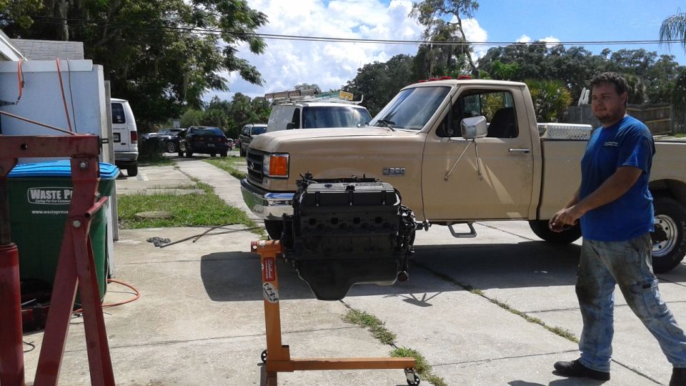 getting ready to swap the new engine in