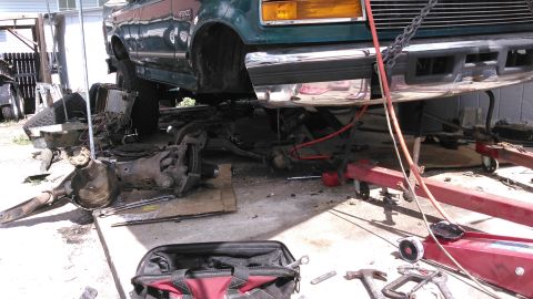 1996 Ford Bronco - have the axle completely removed from the truck