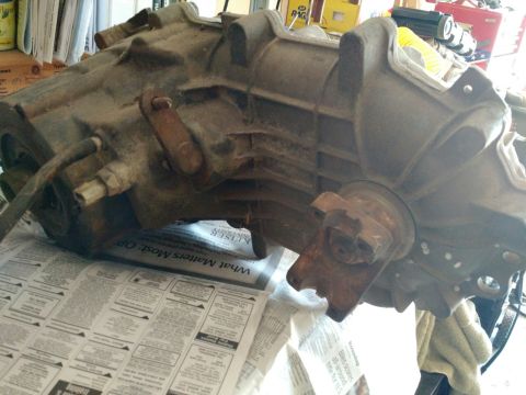 1992 Ford Bronco - This is a transfer case, likely removed from a vehicle for repair or replacement.
