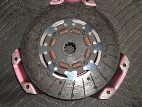 1971 Ford Ranchero - Clutch disc part shown on a quilted mat.