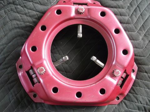 1971 Ford Ranchero - Clutch pressure plate shown against a black quilted background.