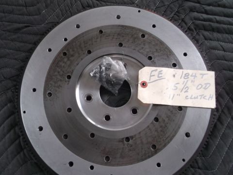 1971 Ford Ranchero - A close-up view of a clutch disc with a handwritten tag indicating its specifications.