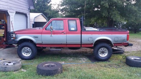 1996 Ford F-250 - After. Excellent! Looks so much better. Now, to just track down some center caps...Used balance beads instead of stick on or hammer on weig…