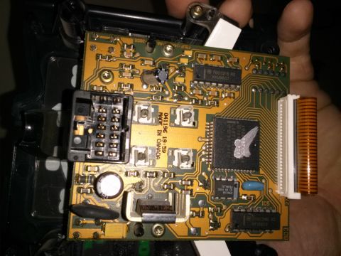 1996 Ford Bronco - This electronic control module circuit board has a date stamp of 041196, indicating it was manufactured on April 11, 1996.