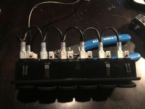 1996 Ford Bronco - Rocker switch wiring harness assembly, possibly for aftermarket accessory installation.
