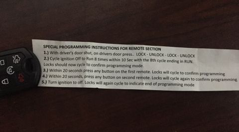 2013 Ford Taurus - program the new keys following the instructions in the image. BUY CHEAP KEYS AT: Only this will be updated: https://www.fordtaurus.net/foru…