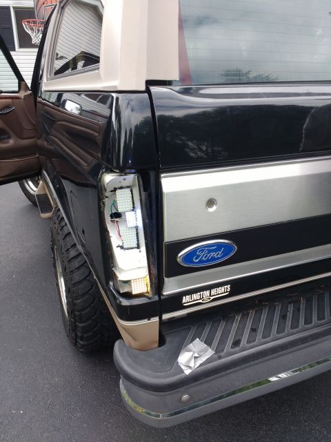 1996 Ford Bronco - Turned out really great, I oriented my reverse light a bit different and used a bit of black rtv I had laying around. I didn't have to use…