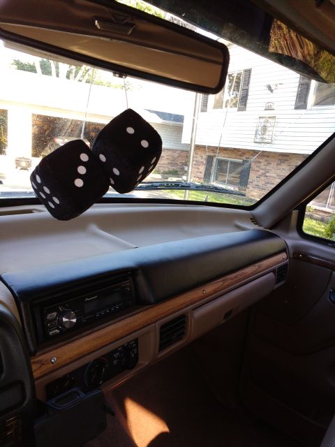 1996 Ford Bronco - I also vinyl wrapped the warped and cracked dash pad. First I bondo'd it, sanded it real well, and wrapped it with this vinyl: https://www.…