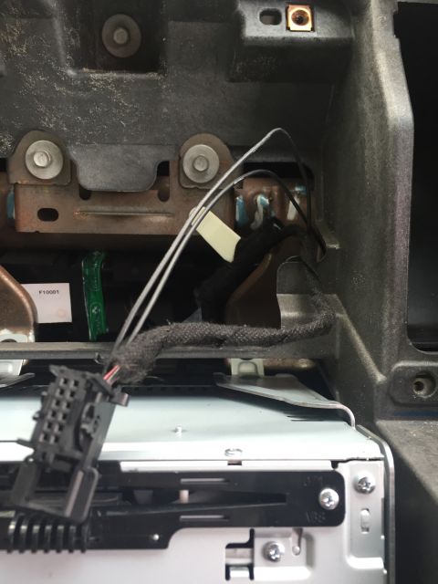 2013 Ford Taurus - The wires will run all the way to the trunk.