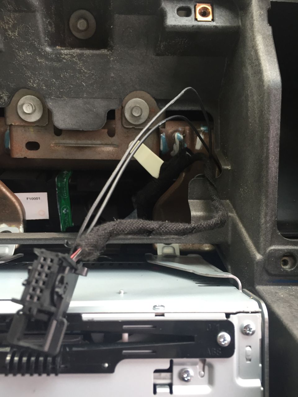 The wires will run all the way to the trunk.
