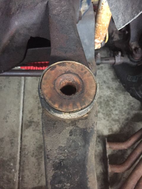 1978 Ford Bronco - This photo shows a worn suspension bushing, not a 1978 Ford Bronco.