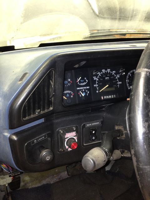 1988 Ford Bronco - Interior view of a 1988 Ford Bronco, highlighting the dashboard and driver controls.
