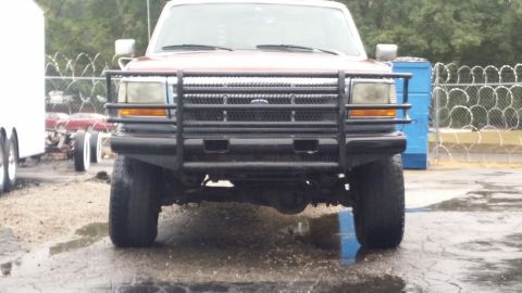 1996 Ford F-250 - Aligned it myself. O.o It seems reversing causes a MASSIVE amount of negative camber. Regular driving forward will correct the issue as see…
