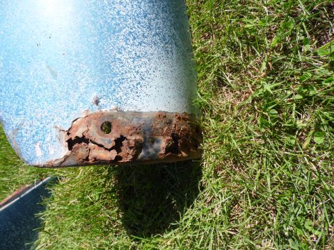 1950 Ford F2 - Left Fender Rust 2