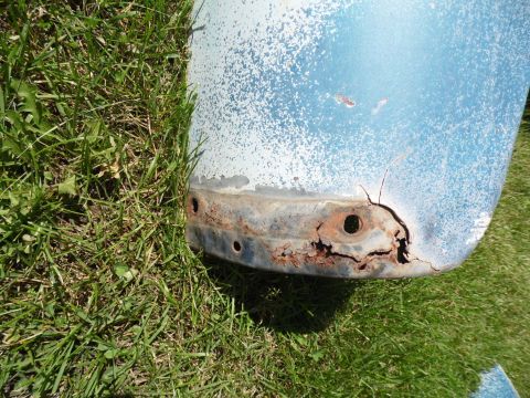 1950 Ford F2 - Right Fender Rust 2
