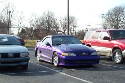 1998 Ford Crown Victoria - The Ugly: The Ricetastic Purple People Eater Mustang.
