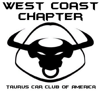 2002 Ford Taurus - Logo for the West Coast Chapter of the Taurus Car Club, a bull's head emblem.