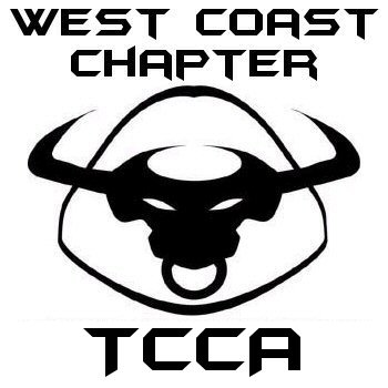 2002 Ford Taurus - Logo for the West Coast Chapter of TCCA, a bull head graphic.