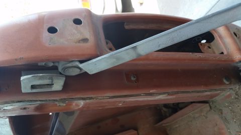 1973 Ford Bronco - Close-up of a car's interior during a restoration project, focusing on the dashboard area.