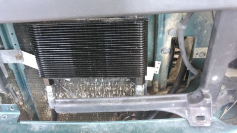 1996 Ford Bronco - i have an finned oil cooler installed in front of the condenser behind the grill in a nice open spot. i fabricated some mounts to keep it w…