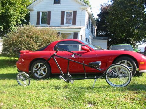 1981 Ford Bronco - Here is a good shot showing how big the chopper bike is. I parked it in front of my rice killer for effect.