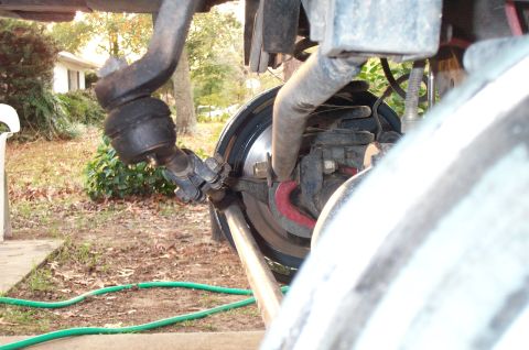 1995 Ford Bronco - I suspect that this Ingall's track bar repair kit that I bought may interfere with going "knuckle-under" with regards to the new steering s…