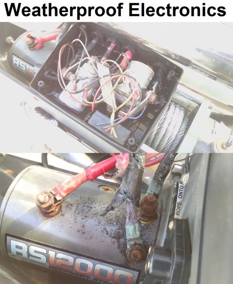 1983 Ford Bronco - Weatherproof Automotive Enclosures They just AREN'T. This is what you get with those pretty colored rubber boots over the ends of the wires…