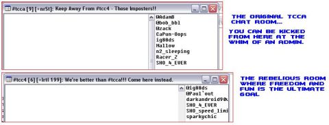 1993 Ford Taurus - This image displays two distinct IRC chat room interfaces, detailing user lists and channel names, with accompanying text explaining their…