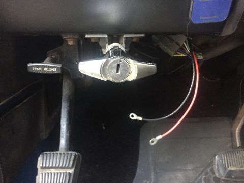 1979 Ford Bronco - Positive and Negative wires to the battery