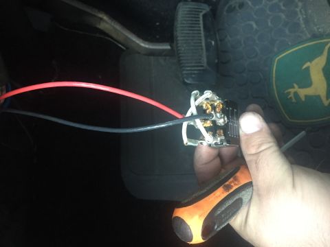 1979 Ford Bronco - Positive and Negative wires to the Battery in the switch