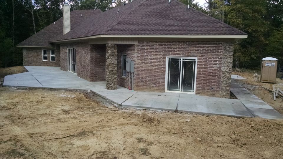 He came back Sunday to finish the column & window ledge.