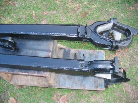 1992 Ford Bronco - Used stock radius arms that were plated for strength and extended 18 inches with a kit from a company called Bent and Twisted. These are su…