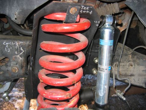 1992 Ford Bronco - These coils are from a TTB set, pretty sure they are rough country. Spring rate was way too stiff, later on I switched over to a custom 300…