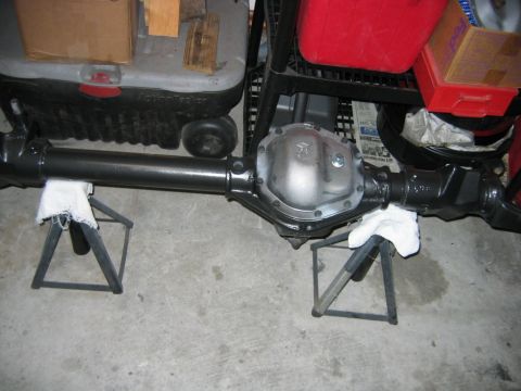 1992 Ford Bronco - Axle all painted up with several coats of rustoleum hammered black.