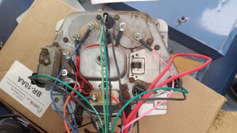 1973 Ford Bronco - Cluster rewired with the Centech Bronco wiring harness. Pay no mind to the little extra regulator type box on the left hand side of the clu…