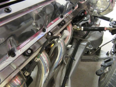 Polished chrome exhaust manifold and engine components