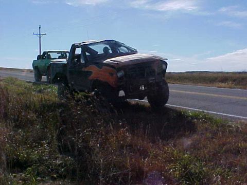 1983 Ford Bronco - buddy driving it back to town to pick up the next day
